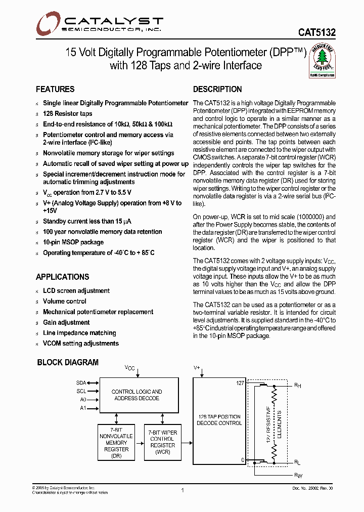 CAT5132Z-50TE13_1224146.PDF Datasheet