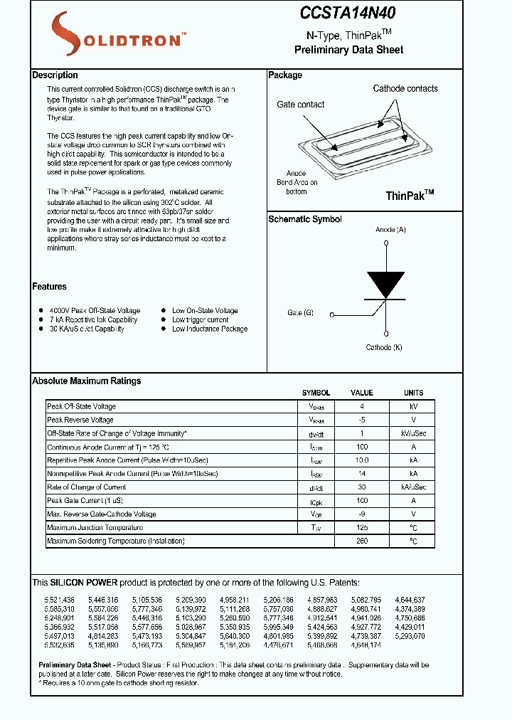 CCSTA14N40_1224357.PDF Datasheet