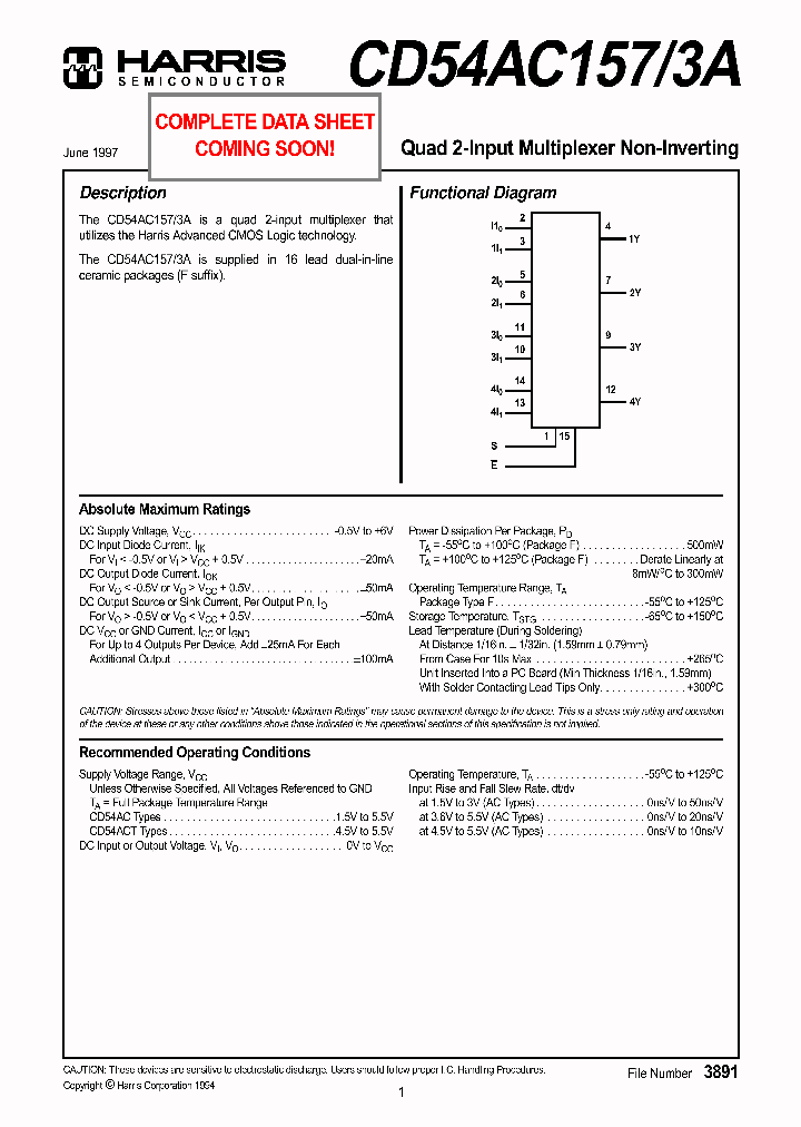 CD54AC157_1123406.PDF Datasheet