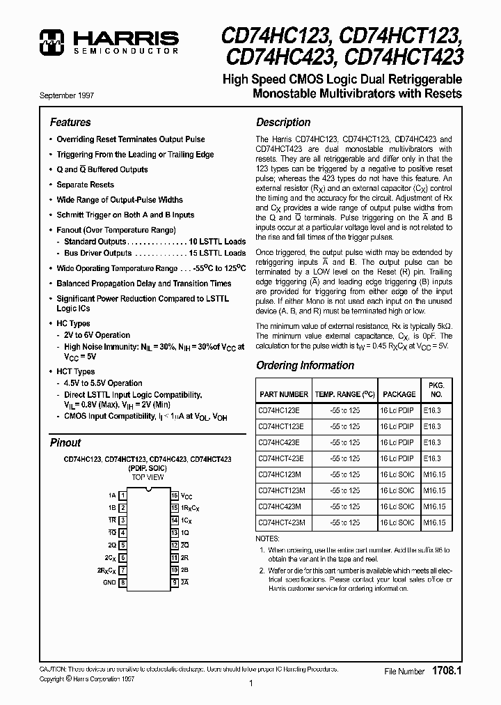 CD74HCT423M_1225031.PDF Datasheet