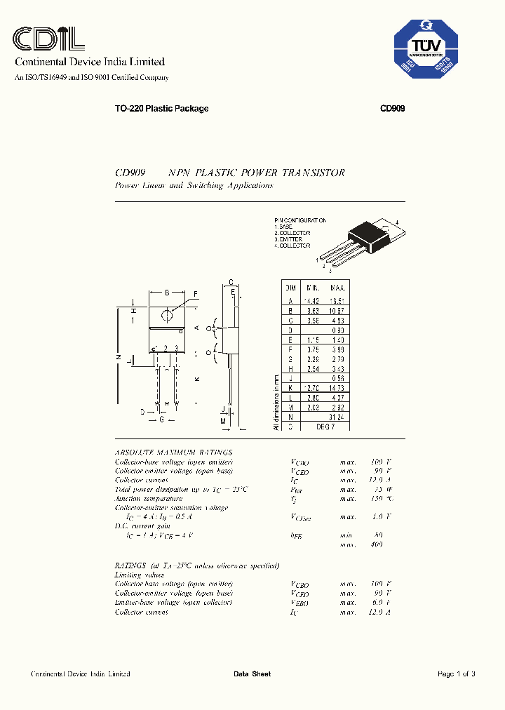 CD909_1225098.PDF Datasheet