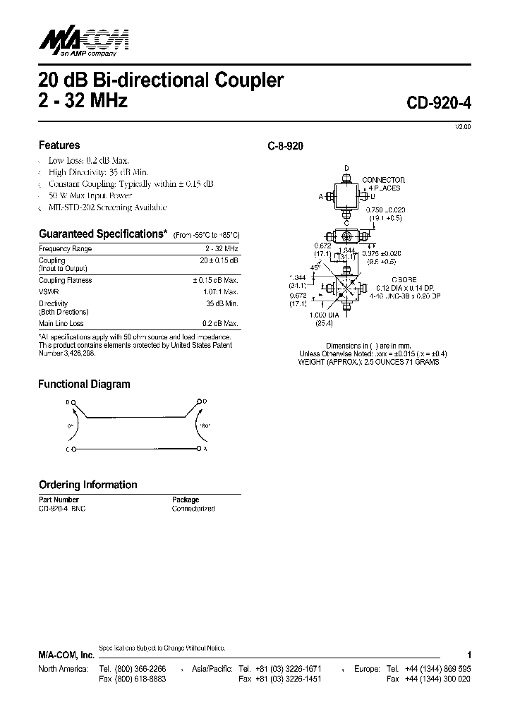 CD-920-4BNC_1225099.PDF Datasheet