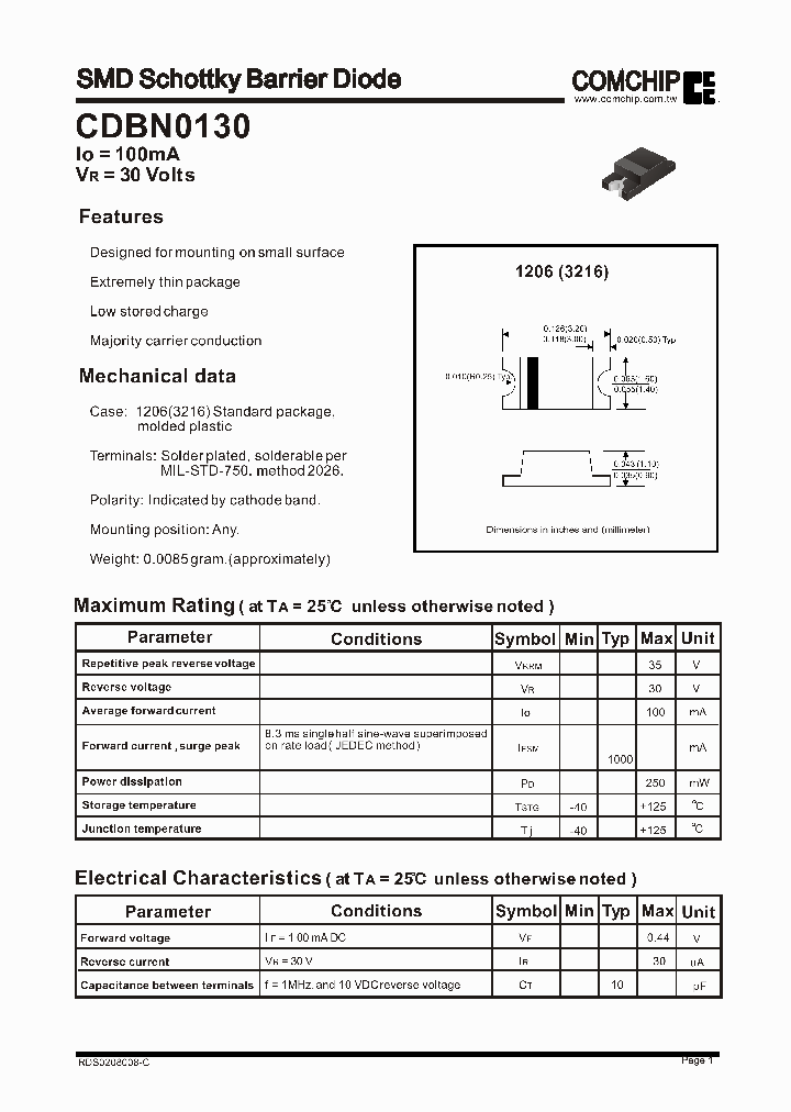 CDBN0130_1225222.PDF Datasheet
