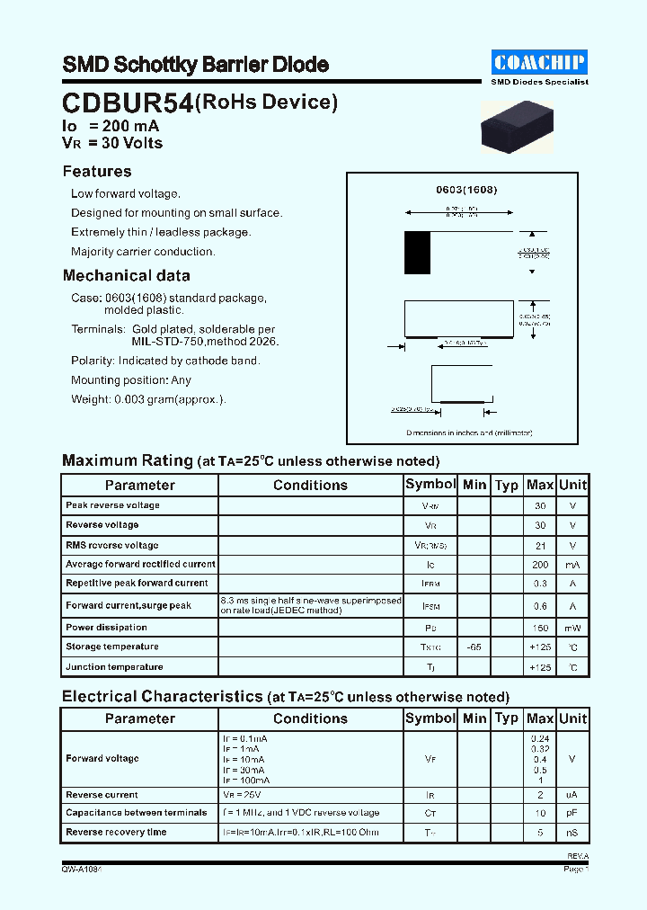 CDBUR54_1225262.PDF Datasheet