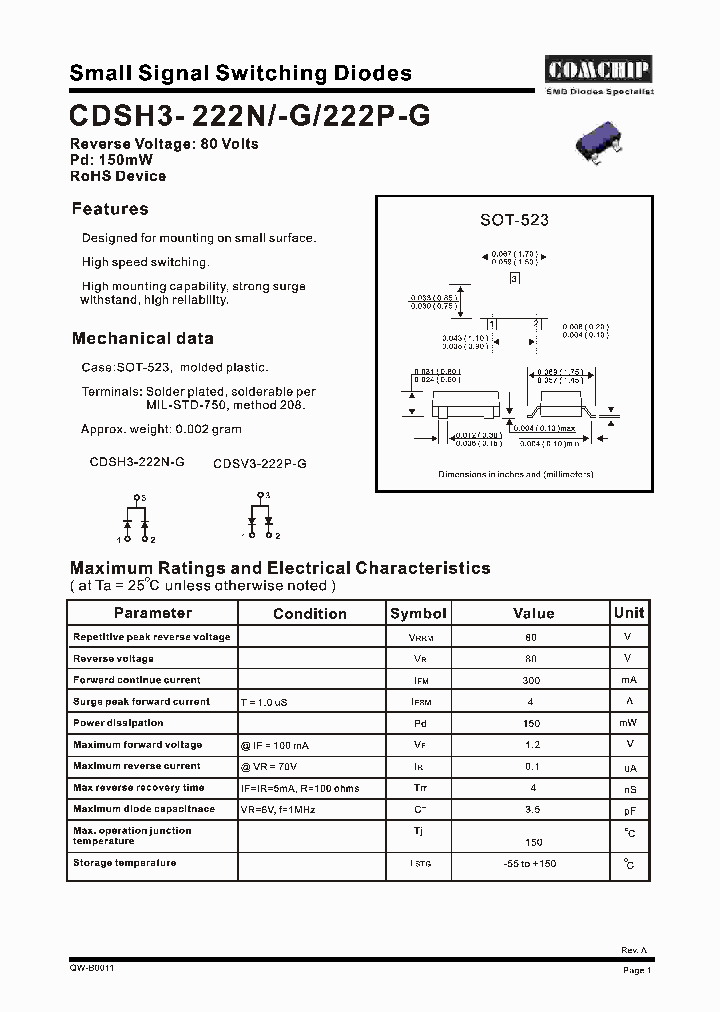 CDSH3-222P-G_1225553.PDF Datasheet