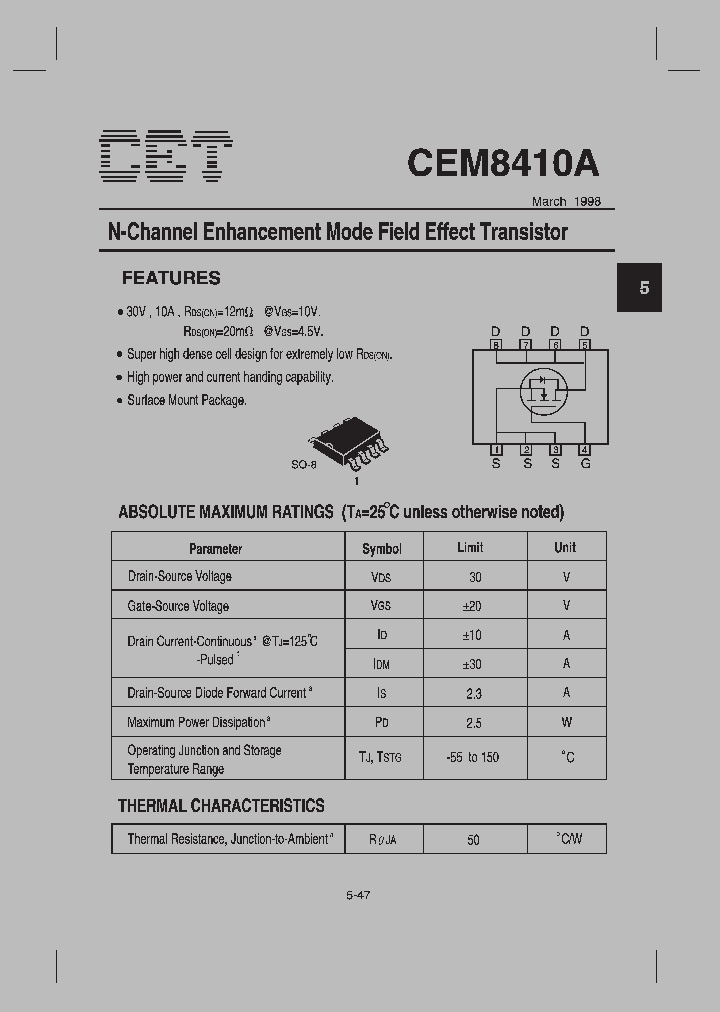 CEM8410A_1225749.PDF Datasheet
