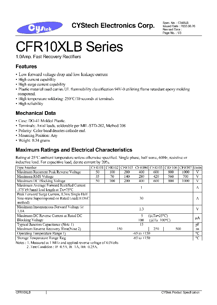 CFR101_702297.PDF Datasheet