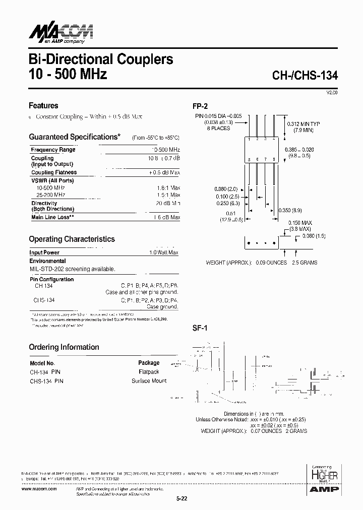 CHS-134PIN_1226193.PDF Datasheet