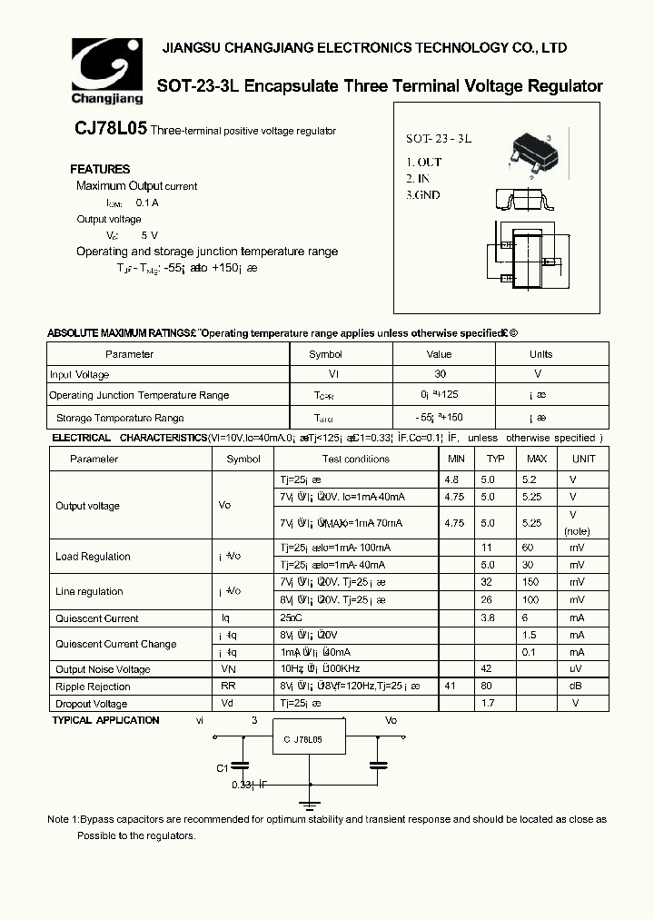 CJ78L05-SOT-23-3L_1226261.PDF Datasheet