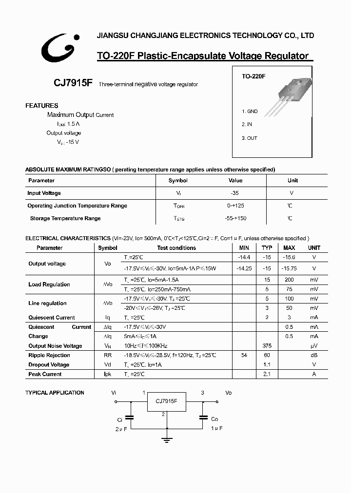CJ7915F-TO-220F_1226295.PDF Datasheet