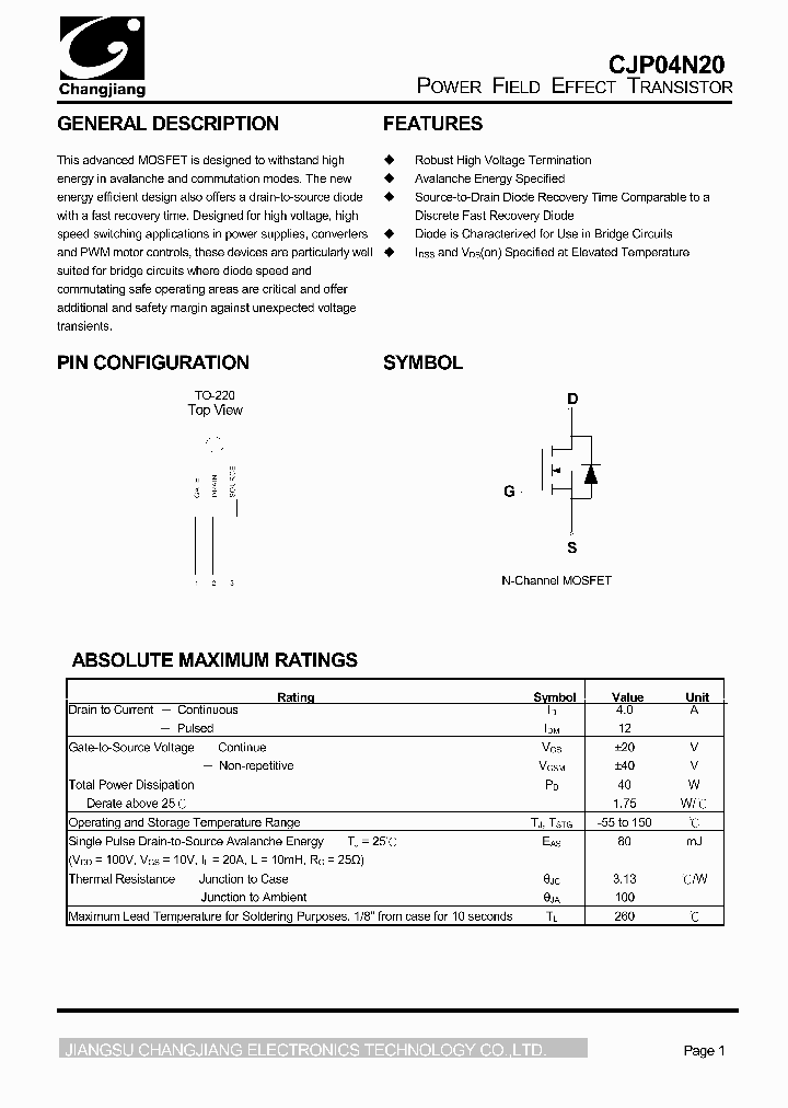 CJP04N20_1226336.PDF Datasheet
