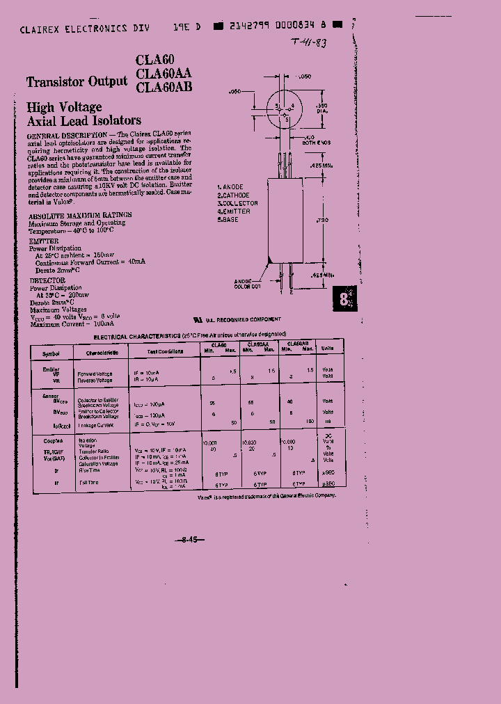CLA60AA_1090620.PDF Datasheet