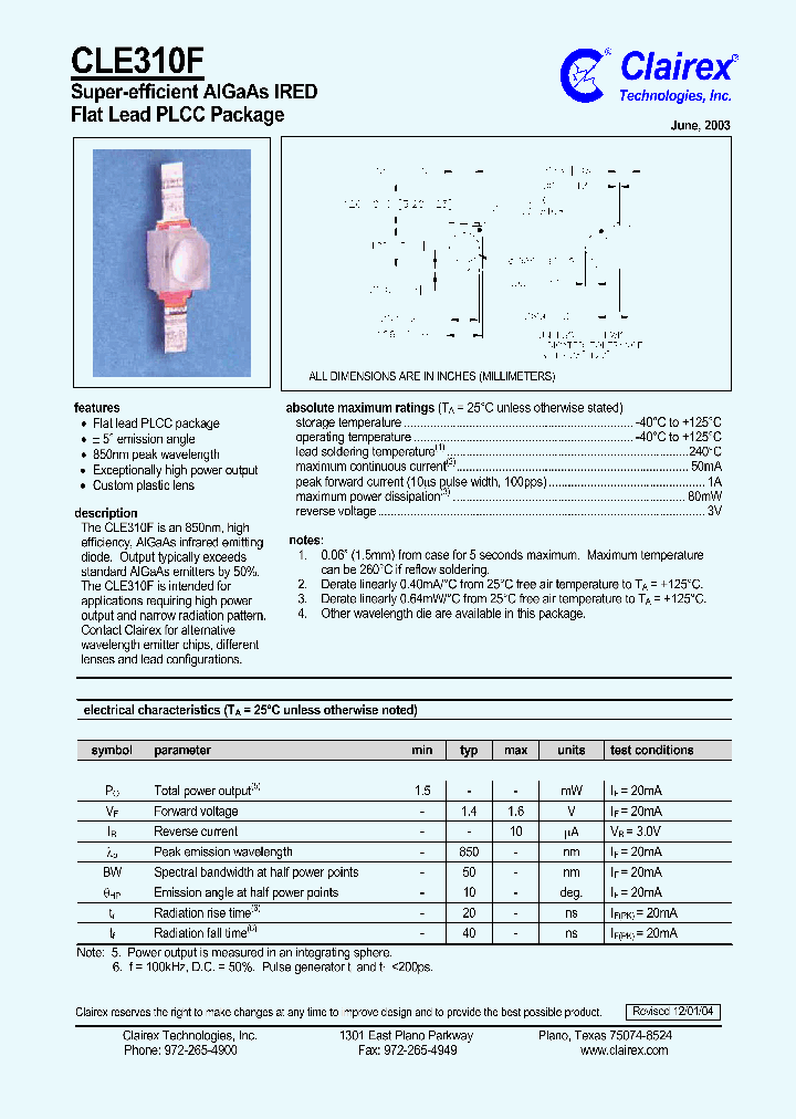 CLE310F_1226489.PDF Datasheet