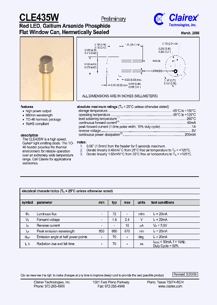 CLE435W_1099964.PDF Datasheet