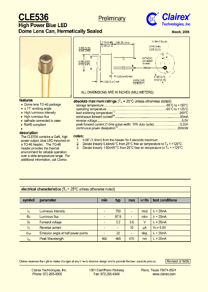 CLE536_670274.PDF Datasheet