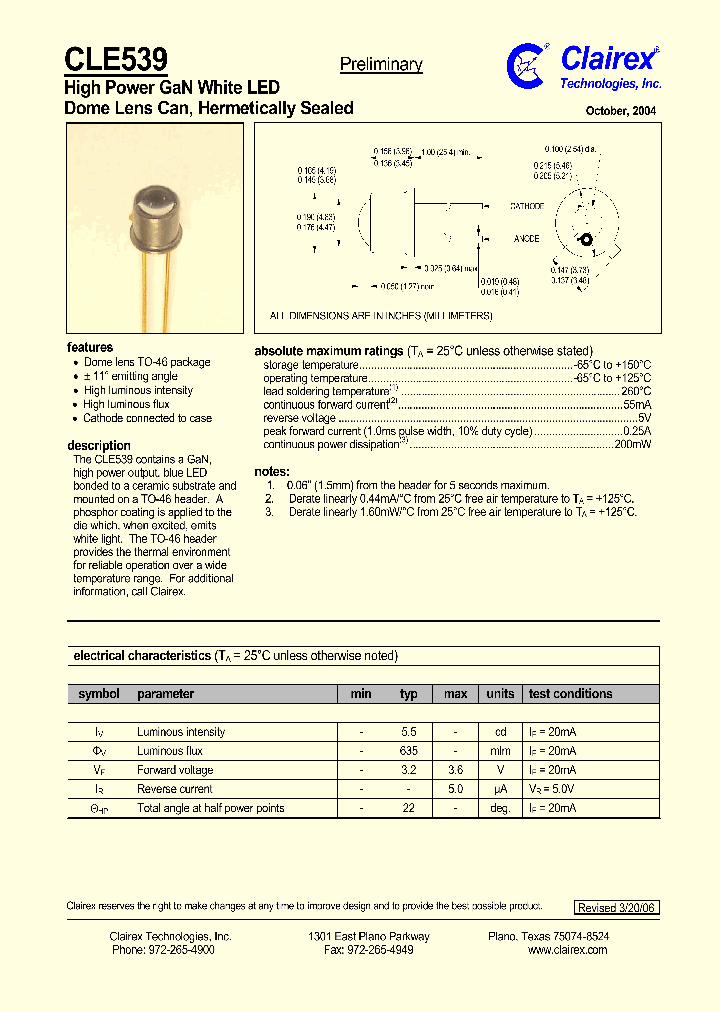 CLE539_1226491.PDF Datasheet