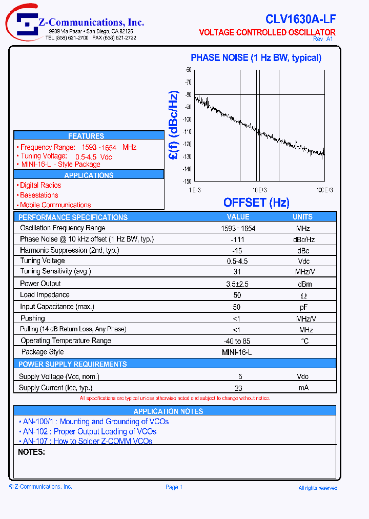 CLV1630A-LF_1226644.PDF Datasheet