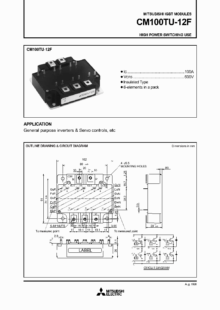 CM100TU-12F_1045530.PDF Datasheet