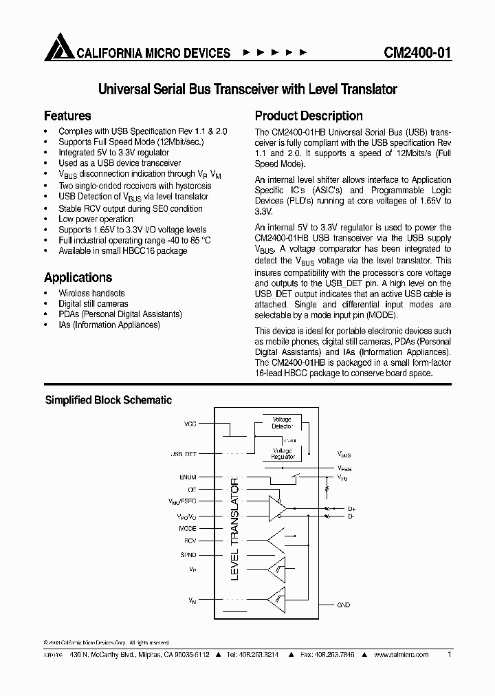 CM2400-01_1091623.PDF Datasheet