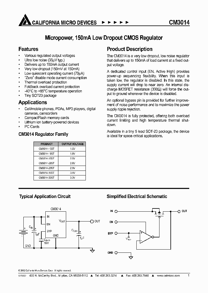 CM3014-33ST_1226882.PDF Datasheet