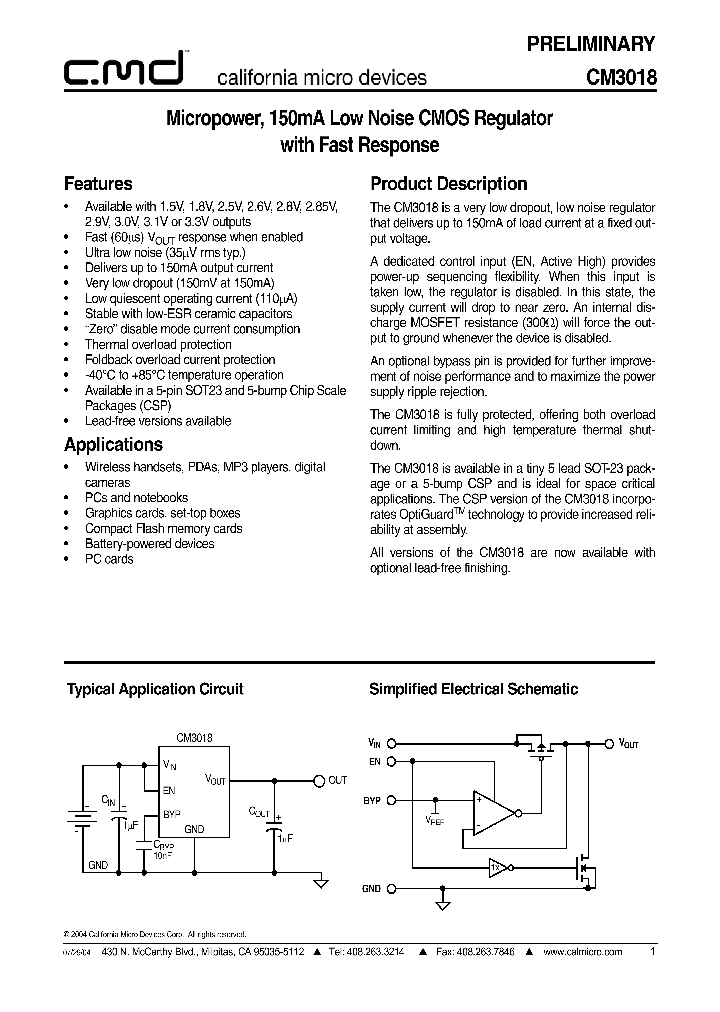 CM3018-33ST_1226885.PDF Datasheet