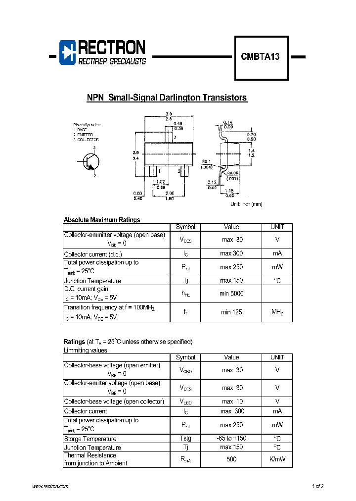 CMBTA13_1227190.PDF Datasheet