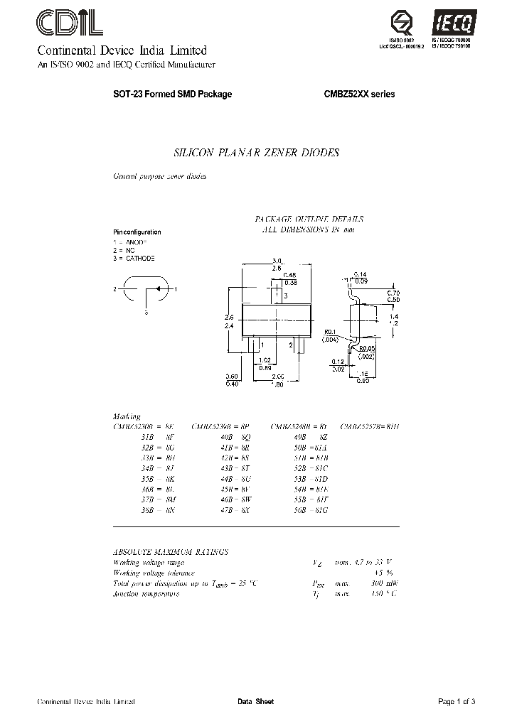 CMBZ52XX_1227198.PDF Datasheet