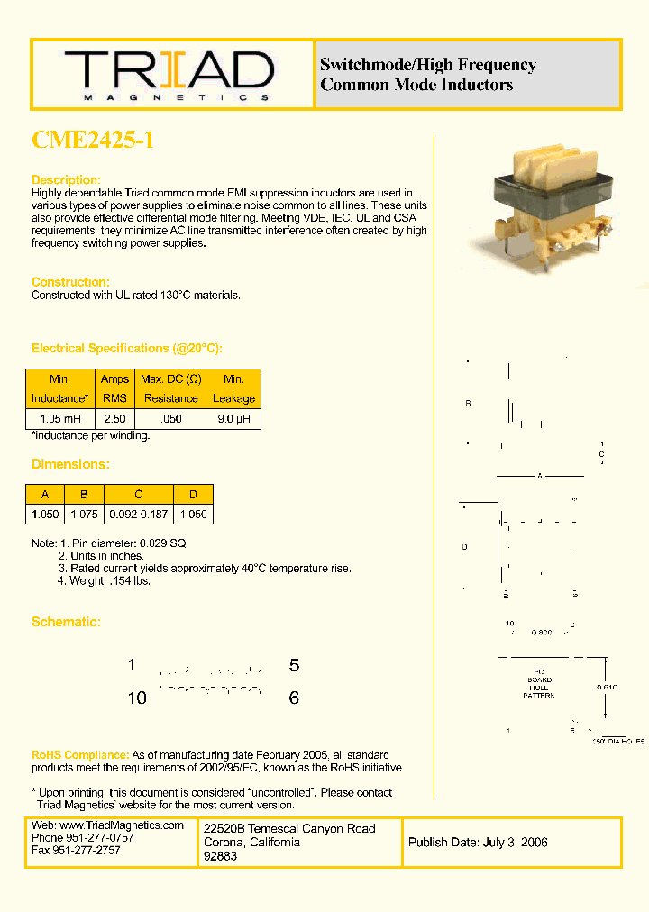 CME2425-1_1111163.PDF Datasheet