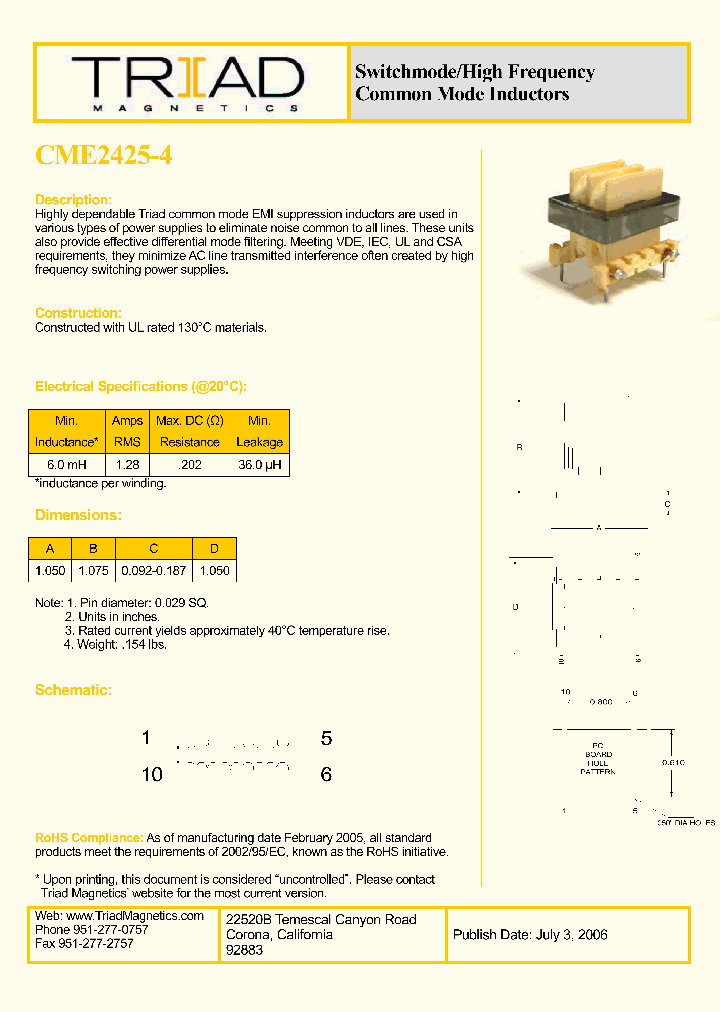 CME2425-4_1111166.PDF Datasheet
