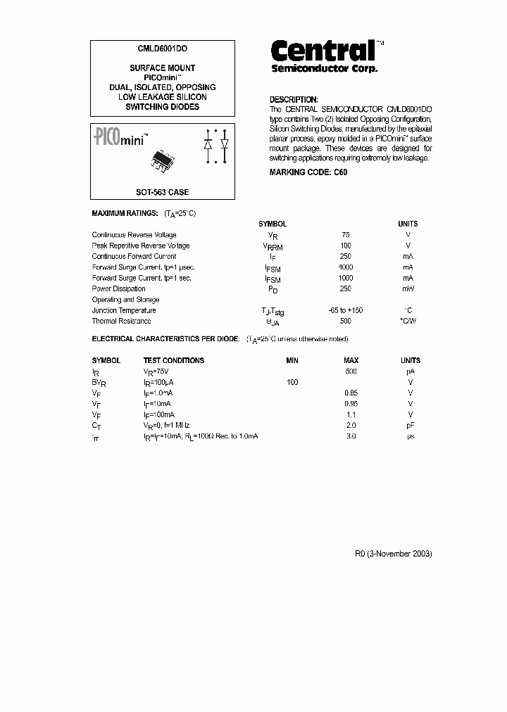 CMLD6001DO_1227287.PDF Datasheet