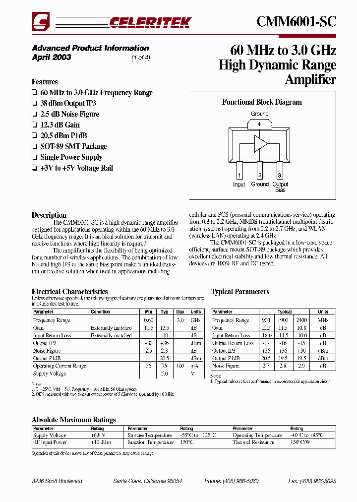 CMM6001-SC_1227342.PDF Datasheet