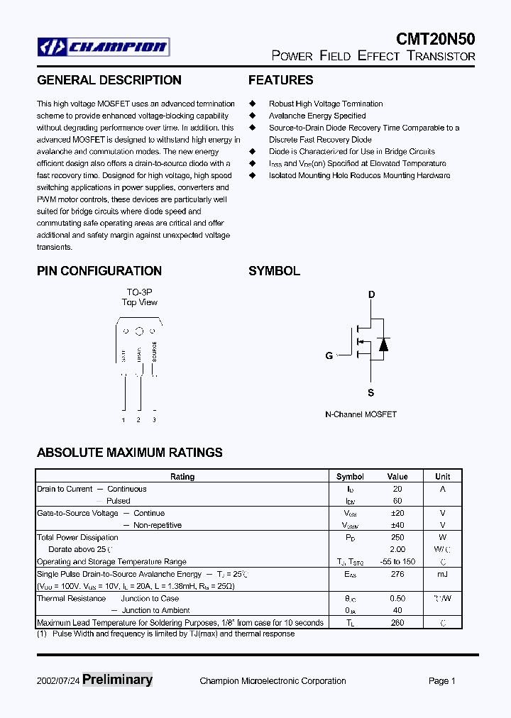 CMT20N503P_1227525.PDF Datasheet
