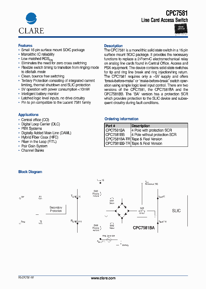 CPC7581_1133347.PDF Datasheet