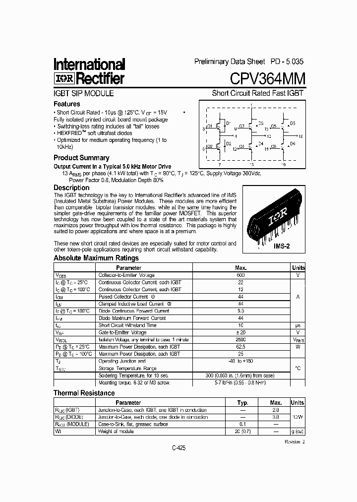 CPV364MM_1228206.PDF Datasheet