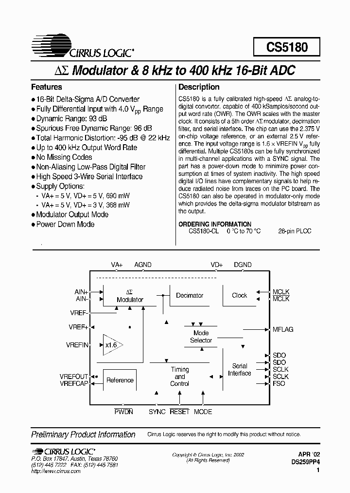CS5180-CL_1228802.PDF Datasheet