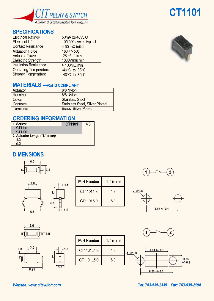 CT1101L50_1229188.PDF Datasheet