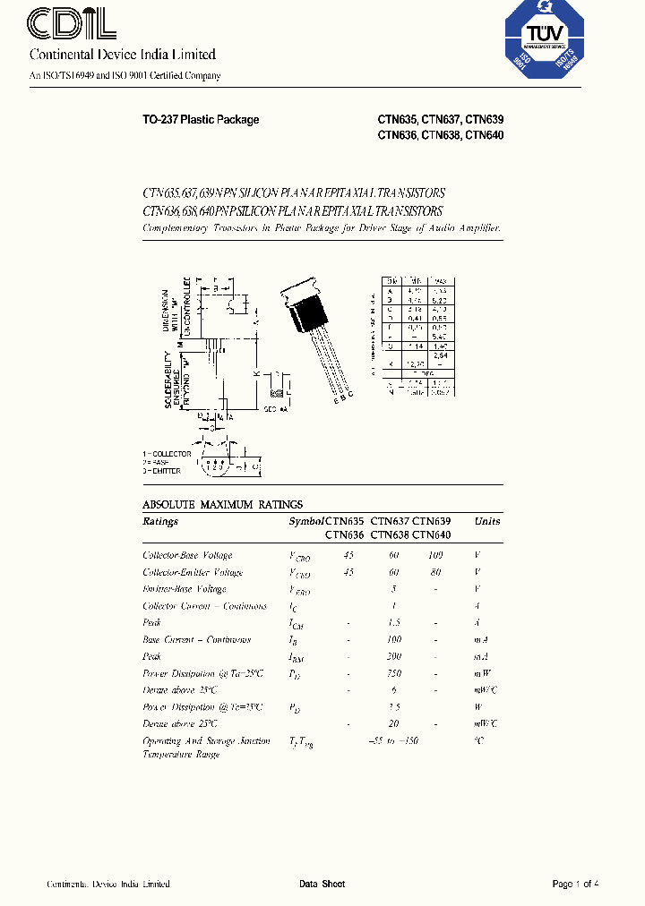 CTN640_1229327.PDF Datasheet