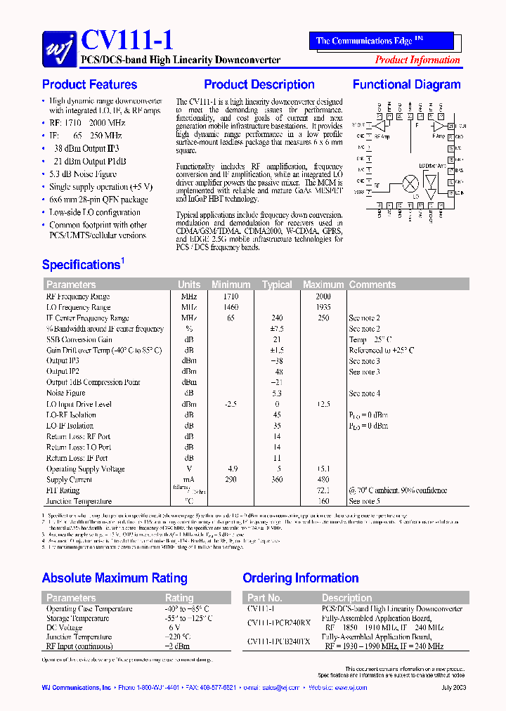 CV111-1PCB240TX_1229391.PDF Datasheet