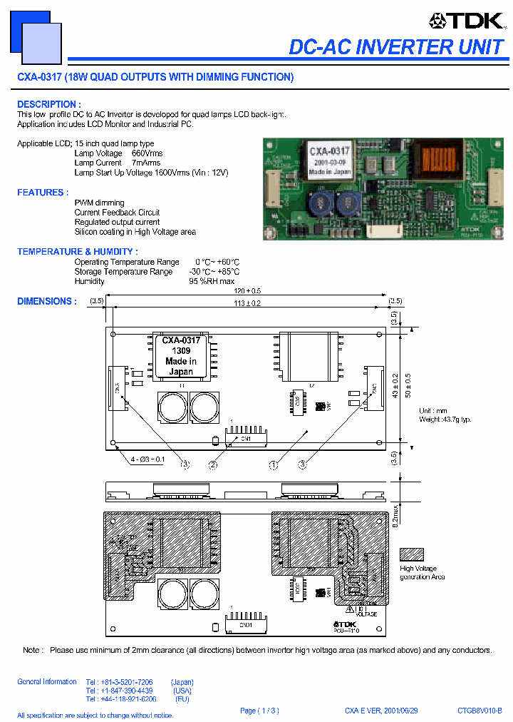 CXA-0317_1229498.PDF Datasheet