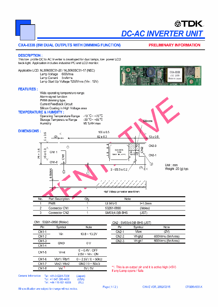 CXA-0338_1229499.PDF Datasheet