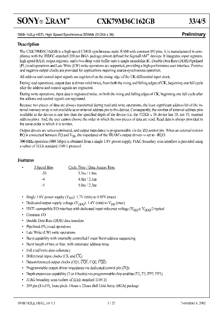 CXK79M36C162GB-5_1230014.PDF Datasheet