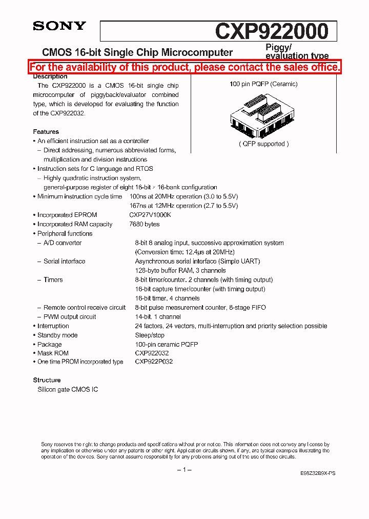 CXP922000_1154044.PDF Datasheet
