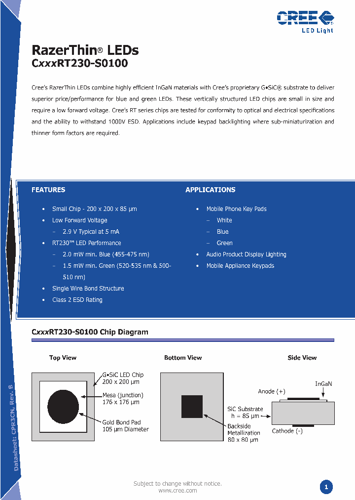 CXXXRT230-S0100_1230215.PDF Datasheet