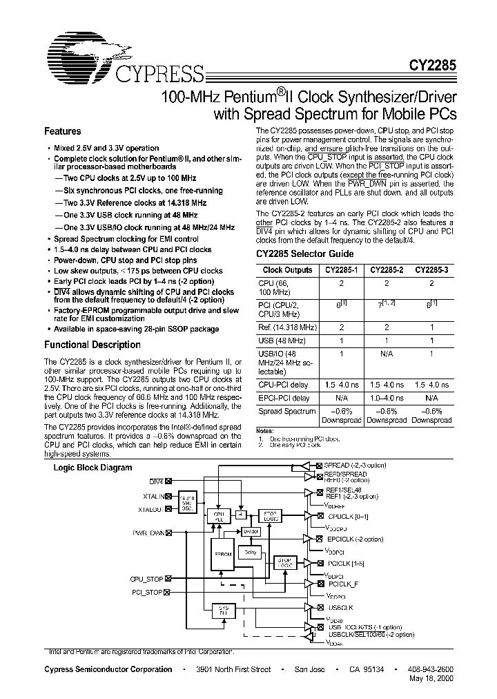CY2285_1187515.PDF Datasheet