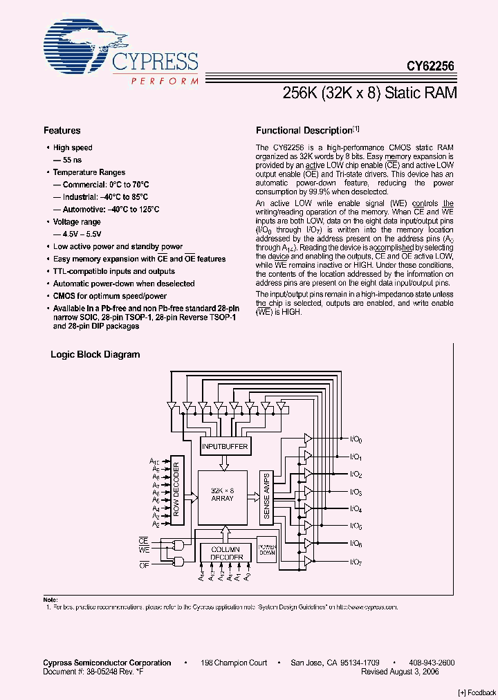 CY62256L-70SNXI_1136825.PDF Datasheet