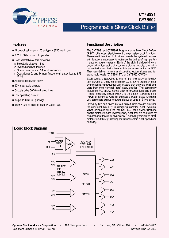 CY7B992-2JCT_1106322.PDF Datasheet