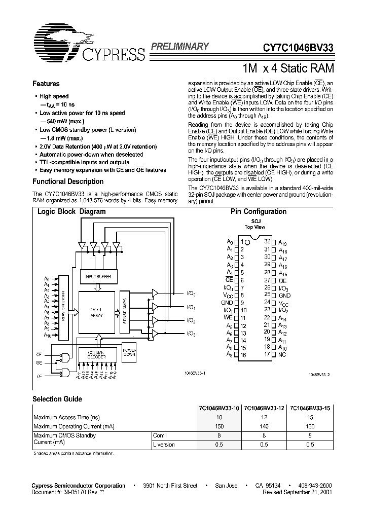 CY7C1046BV33L-15VC_1230525.PDF Datasheet