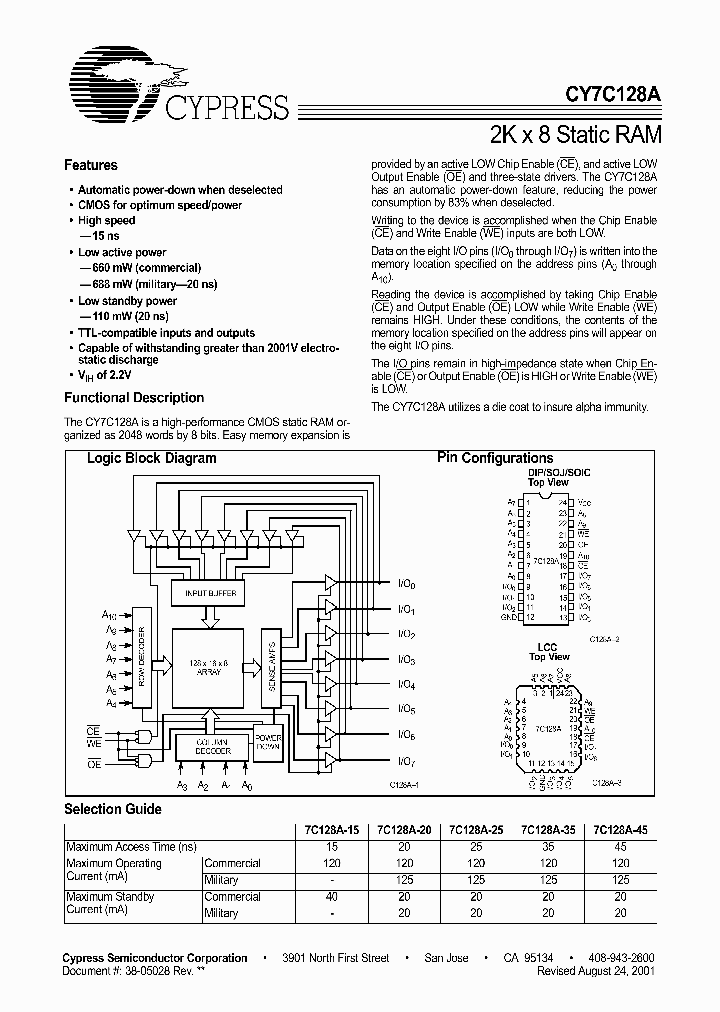 CY7C128A-25SC_1049895.PDF Datasheet
