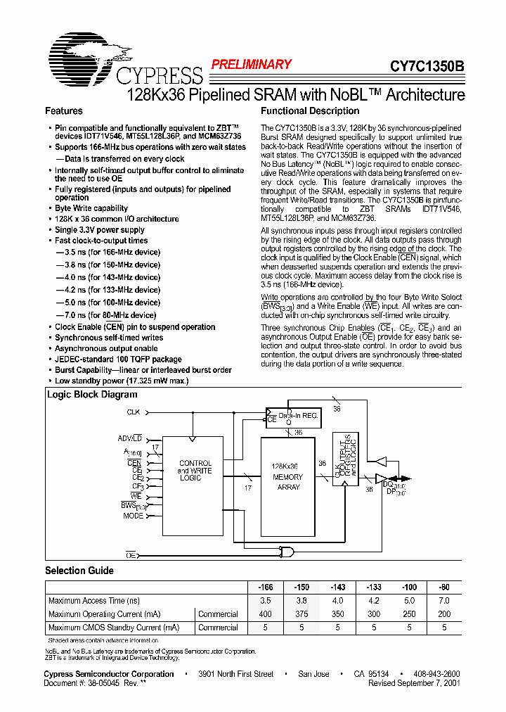 CY7C1350B-166AC_656103.PDF Datasheet