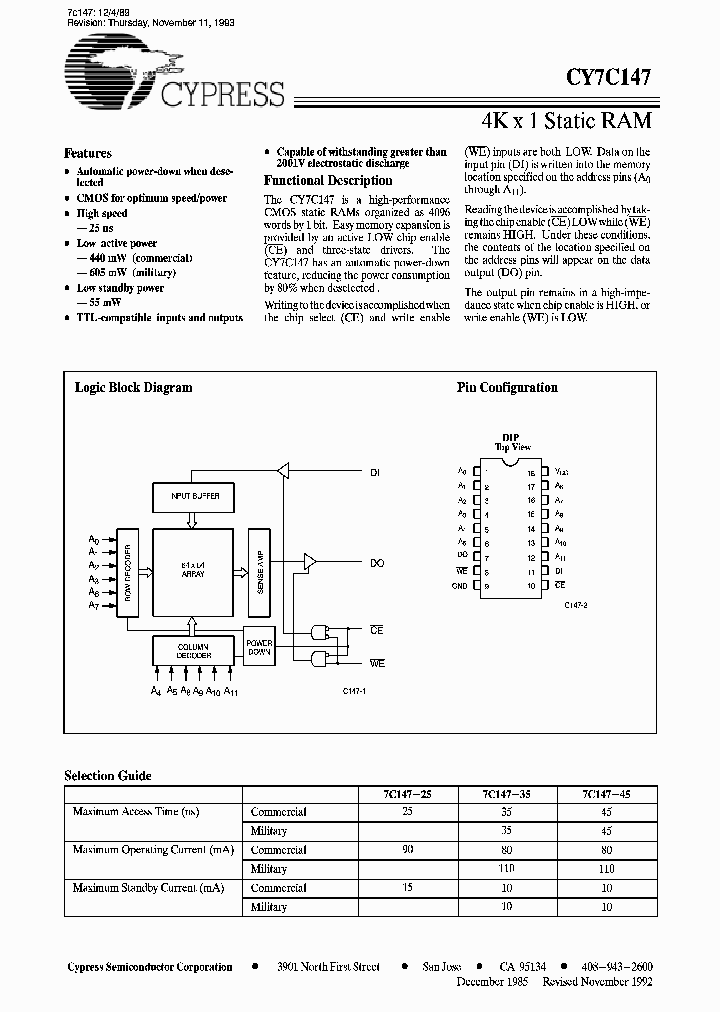 CY7C147-45DMB_1092058.PDF Datasheet